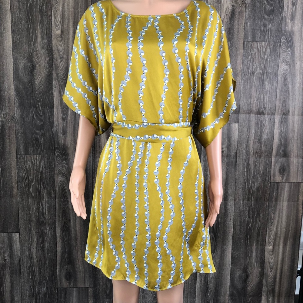BCBGMaxazria bohemian tie back dress